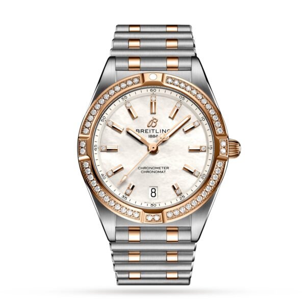 Breitling Chronomat 32 Stainless Steel & 18k Red Gold (Gem-set) - Mother of Pearl U77310591A2U1