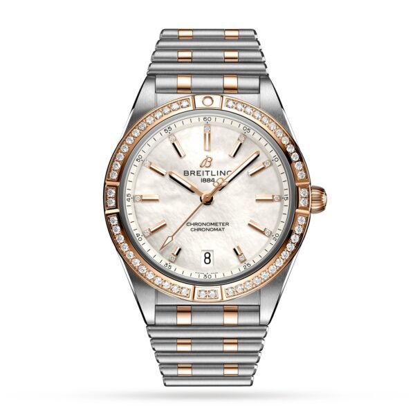Breitling Chronomat Automatic 36 Stainless Steel & 18k Red Gold (Gem-set) - Mother of Pearl U10380591A2U1