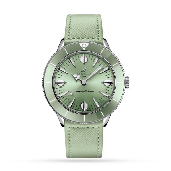 Breitling Superocean Heritage -57 Pastel Paradise Green 38mm Ladies Watch A10340361L1X1