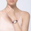 Cartier Ballon Bleu De Cartier Watch 33mm Automatic Rose Gold Diamonds Leather WE902063