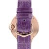 Cartier Ballon Bleu De Cartier Watch 33mm Automatic Rose Gold Diamonds Leather WE902063