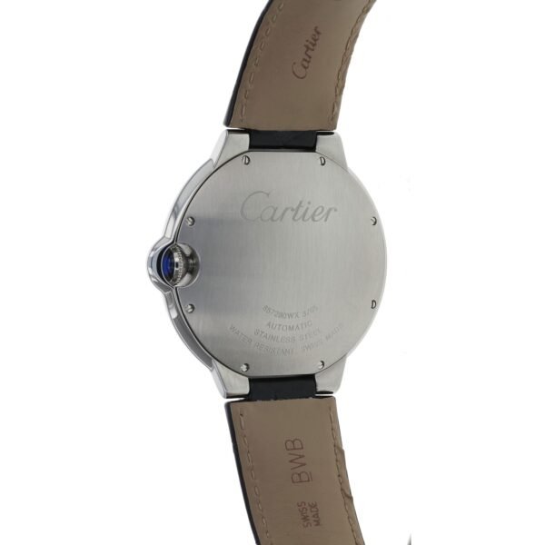 Cartier Ballon Bleu De Cartier Watch 42mm Automatic Steel Leather W69016Z4