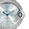 Cartier Ballon Bleu de Cartier watch 33 mm automatic movement steel diamonds W4BB0028