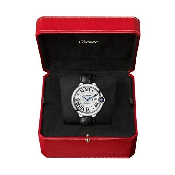 Cartier Ballon Bleu de Cartier watch 42 mm steel leather WSBB0026
