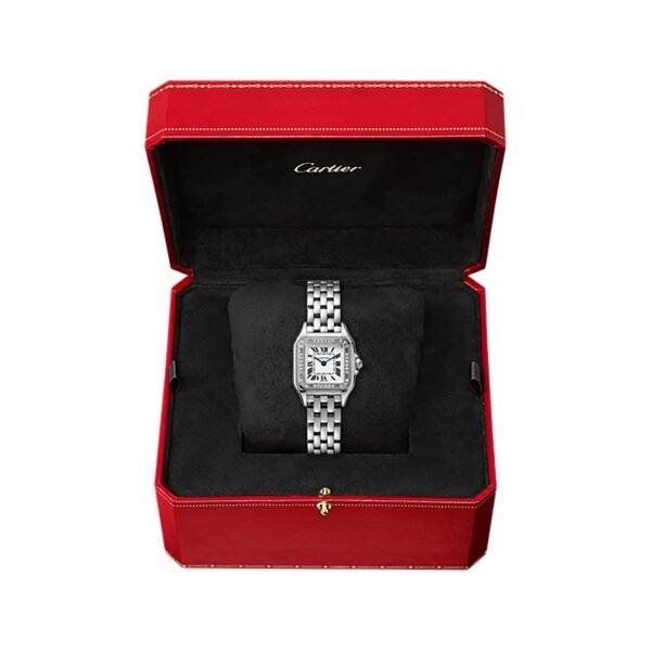 Cartier Panthère De Cartier Watch Small Model Quartz Steel Diamonds W4PN0007