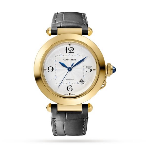 Cartier Pasha De Cartier Watch 41mm Automatic Yellow Gold 2 Interchangeable Leather Straps WGPA0007