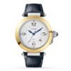 Cartier Pasha de Cartier 41 mm automatic movement 18K yellow gold and steel interchangeable metal and leather straps W2PA0009