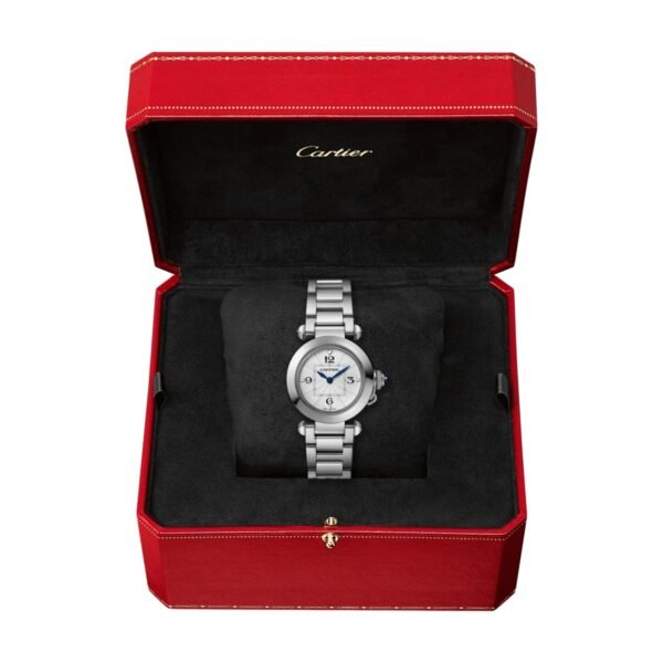 Cartier Pasha de Cartier Watch 30mm Quartz Steel Interchangeable Metal And Leather Straps WSPA0021
