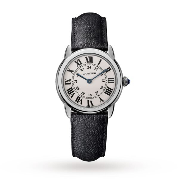 Cartier Ronde Solo De Cartier Watch 29mm Quartz Steel Leather WSRN0019