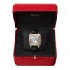 Cartier Santos-Dumont Watch Extra-large Model Hand-Wound Mechanical Rose Gold Steel Leather W2SA0017