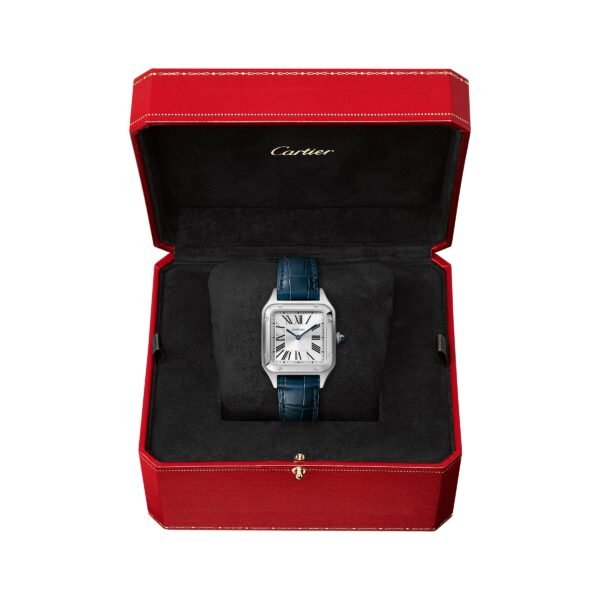 Cartier Santos-Dumont Watch Small Model Quartz Steel Leather WSSA0023