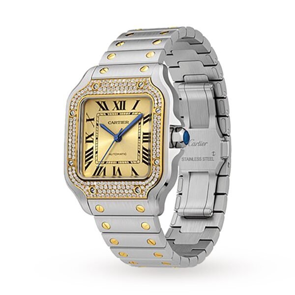 Cartier Santos de Cartier medium model mechanical movement with automatic winding W3SA0007