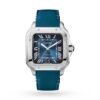 Cartier Santos de Cartier watch Large model automatic movement steel interchangeable metal and leather bracelets WSSA0030/WSSA0013