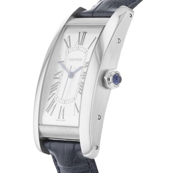 Cartier Tank Américaine Watch Large Model Automatic Steel Leather WSTA0018