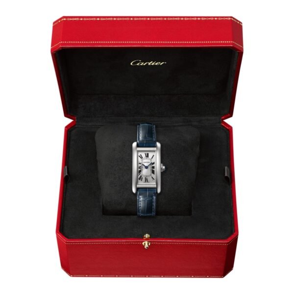 Cartier Tank Américaine Watch Small Model Quartz Steel Leather WSTA0016/WSTA0043