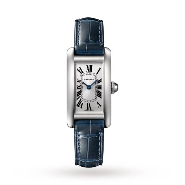 Cartier Tank Américaine Watch Small Model Quartz Steel Leather WSTA0016/WSTA0043