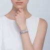 Cartier Tank Française Watch Small Model Quartz Steel Diamonds W4TA0008