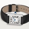 Cartier Tank Must Small model quartz movement steel leather WSTA0042