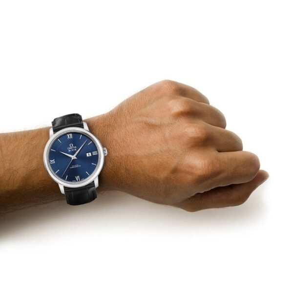 Omega De Ville Prestige Mens 39.5mm Automatic Co-Axial Blue Mens Watch O42413402003001