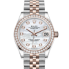 Rolex Datejust 31 Oyster 31 mm Oystersteel Everose gold and diamonds m278381rbr-0026