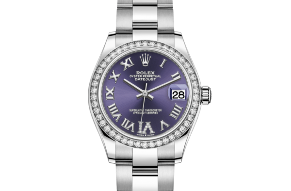 Rolex Datejust 31 Oyster 31 mm Oystersteel white gold and diamonds m278384rbr-0029