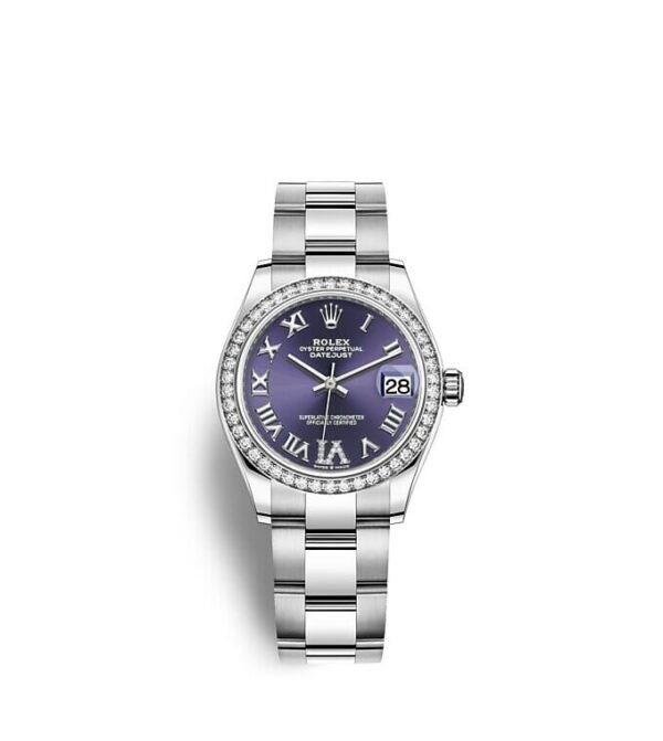 Rolex Datejust 31 Oyster 31 mm Oystersteel white gold and diamonds m278384rbr-0029