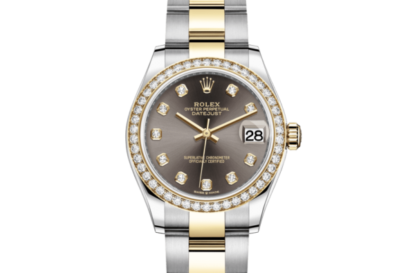 Rolex Datejust 31 Oyster 31 mm Oystersteel yellow gold and diamonds m278383rbr-0021