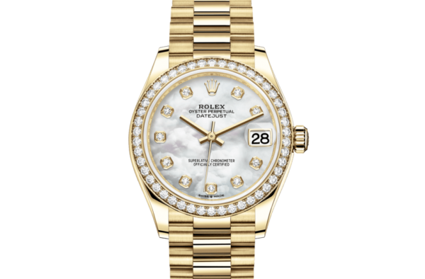 Rolex Datejust 31 Oyster 31 mm yellow gold and diamonds m278288rbr-0006