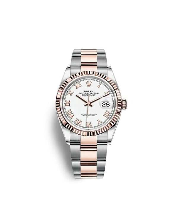 Rolex Datejust 36 Oyster 36 mm Oystersteel and Everose gold m126231-0016
