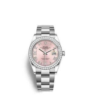 Rolex Datejust 36 Oyster 36 mm Oystersteel white gold and diamonds m126284rbr-0024