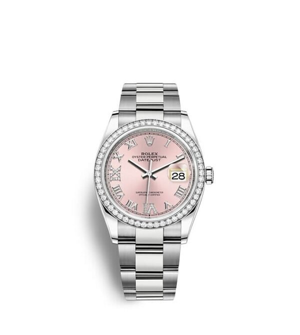 Rolex Datejust 36 Oyster 36 mm Oystersteel white gold and diamonds m126284rbr-0024