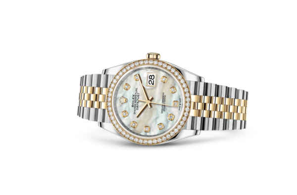 Rolex Datejust 36 Oyster 36 mm Oystersteel yellow gold and diamonds m126283rbr-0009