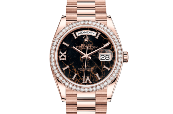 Rolex Day-Date 36 Oyster 36 mm Everose gold and diamonds m128345rbr-0044