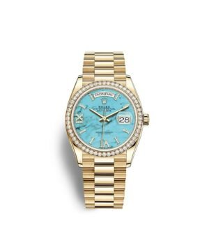 Rolex Day-Date 36 Oyster 36 mm yellow gold and diamonds m128348rbr-0037