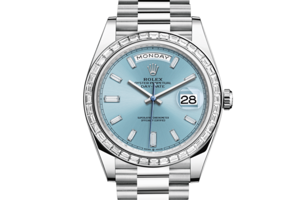 Rolex Day-Date 40 Oyster 40 mm platinum and diamonds m228396tbr-0002