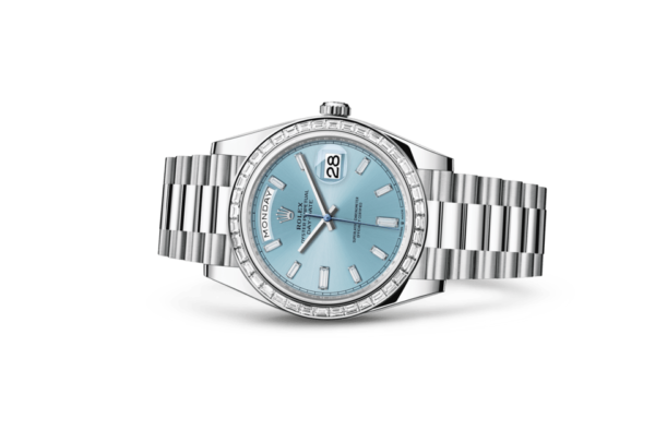 Rolex Day-Date 40 Oyster 40 mm platinum and diamonds m228396tbr-0002