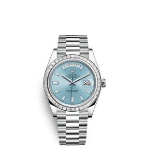 Rolex Day-Date 40 Oyster 40 mm platinum and diamonds m228396tbr-0002