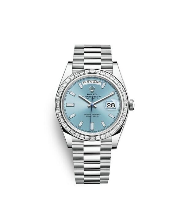 Rolex Day-Date 40 Oyster 40 mm platinum and diamonds m228396tbr-0002