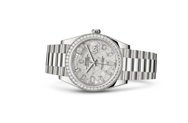 Rolex Day-Date 40 Oyster 40 mm white gold and diamonds m228349rbr-0040