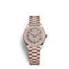 Rolex Lady-Datejust Oyster 28 mm Everose gold and diamonds m279135rbr-0021
