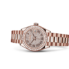 Rolex Lady-Datejust Oyster 28 mm Everose gold and diamonds m279135rbr-0021