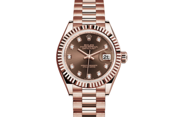Rolex Lady-Datejust Oyster 28 mm Everose gold m279175-0016