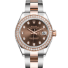 Rolex Lady-Datejust Oyster 28 mm Oystersteel Everose gold and diamonds m279381rbr-0012