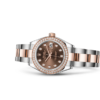 Rolex Lady-Datejust Oyster 28 mm Oystersteel Everose gold and diamonds m279381rbr-0012
