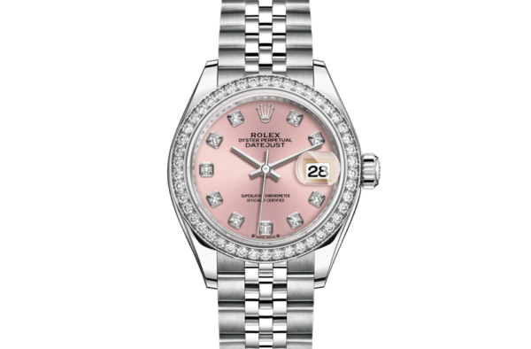 Rolex Lady-Datejust Oyster 28 mm Oystersteel white gold and diamonds m279384rbr-0003