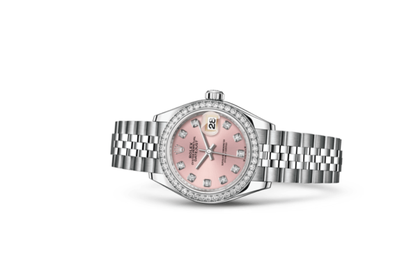 Rolex Lady-Datejust Oyster 28 mm Oystersteel white gold and diamonds m279384rbr-0003