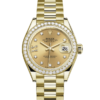Rolex Lady-Datejust Oyster 28 mm yellow gold and diamonds m279138rbr-0006