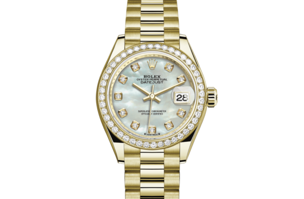 Rolex Lady-Datejust Oyster 28 mm yellow gold and diamonds m279138rbr-0015