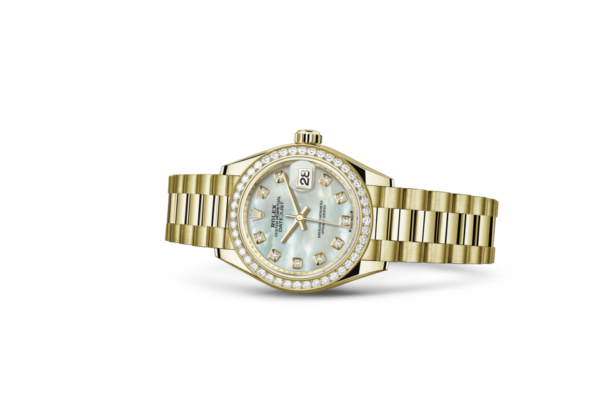 Rolex Lady-Datejust Oyster 28 mm yellow gold and diamonds m279138rbr-0015