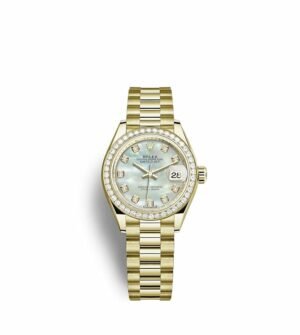Rolex Lady-Datejust Oyster 28 mm yellow gold and diamonds m279138rbr-0015